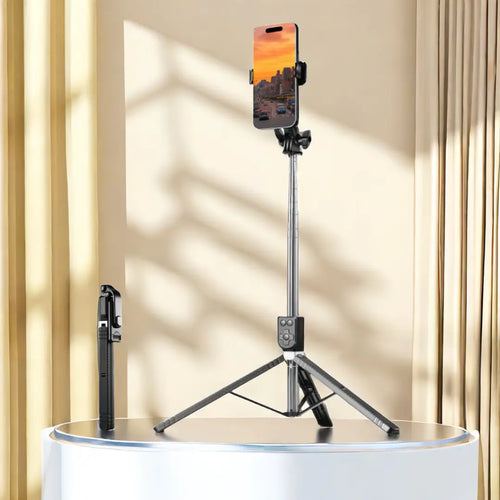 SelfieTrip – Tripé Retrátil 1,7m com Controle Bluetooth
