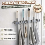Suporte Organizador de Mops, Vassouras e Utensílios